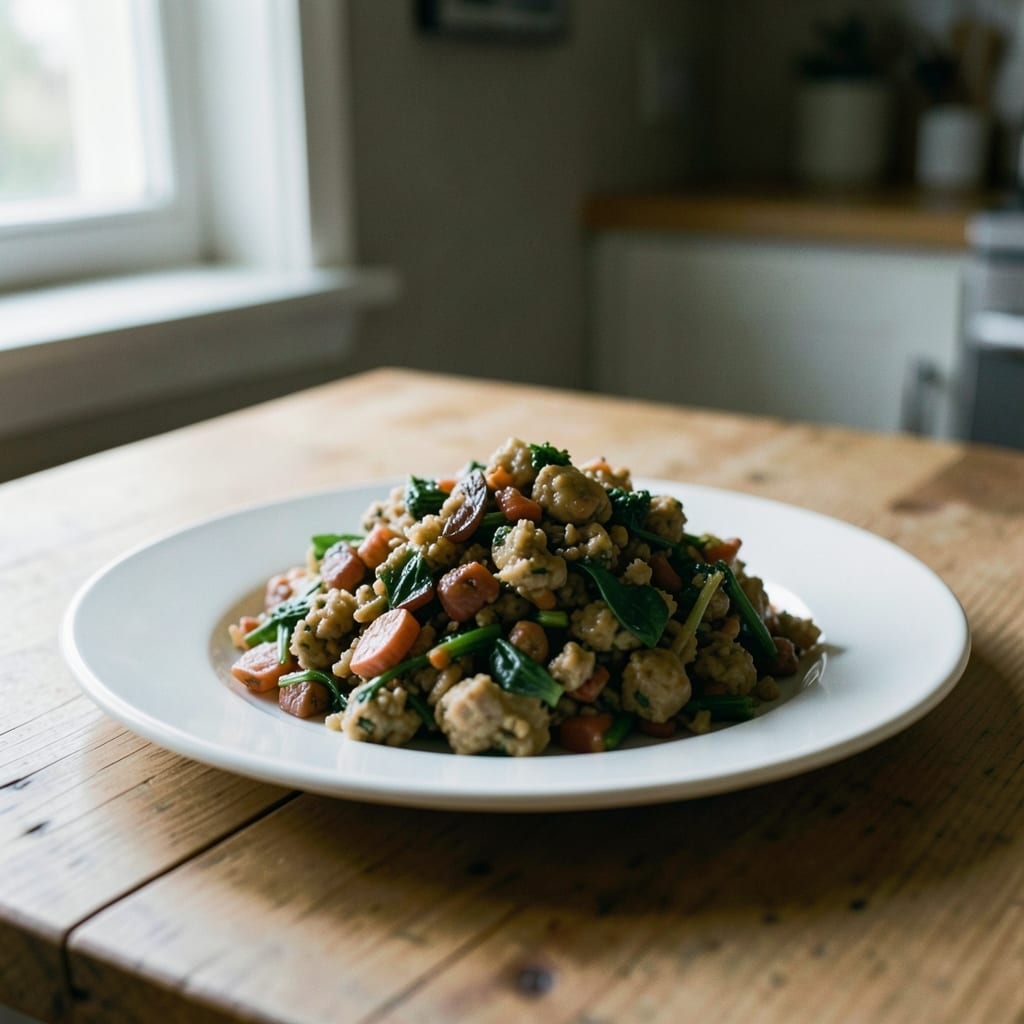The dish as the corrected method produces it