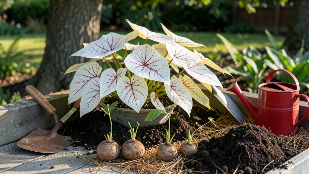 When to Plant Caladium Bulbs in Zone 7: Spring Warmth Triggers for Vibrant Foliage